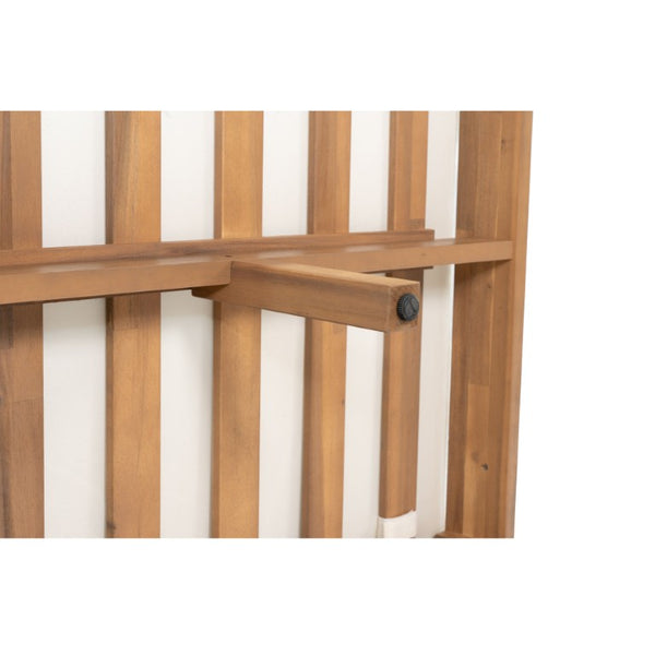 English Elm Topmax Acacia Wood Six Piece Modular Outdoor Daybed Set with Thick Cushions Poolside N717C263001A