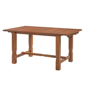 English Elm Topmax Extendable Rubberwood Six Piece Dining Set with Bench and Padded Chairs N717D266002D