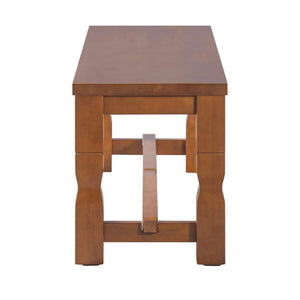 English Elm Topmax Extendable Rubberwood Six Piece Dining Set with Bench and Padded Chairs N717D266002D