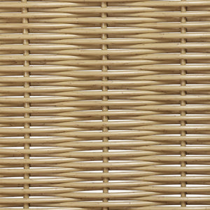 English Elm Topmax Outdoor Acacia Wood Twin Swing Bed with Handwoven Rattan Panels for Porch or Patio Light Teak N717P417844N