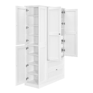 English Elm N717p426196k[not for Sale] Floor Cabinet MDF Storage Wall with Drawers Shelves Soft Close N717P426196K