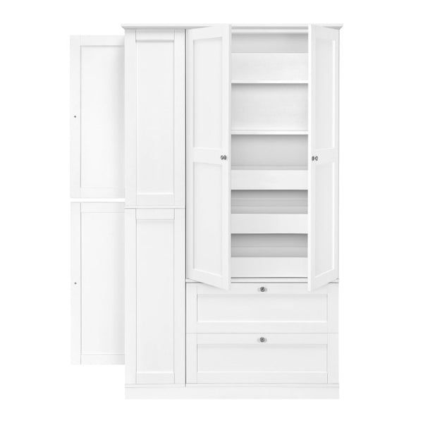 English Elm N717p426196k[not for Sale] Floor Cabinet MDF Storage Wall with Drawers Shelves Soft Close N717P426196K