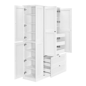 English Elm N717p426196k[not for Sale] Floor Cabinet MDF Storage Wall with Drawers Shelves Soft Close N717P426196K