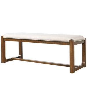 English Elm N717p468469d Extendable Solid Wood 6 Piece Dining Set with Bench for Family Gatherings N717P468469D