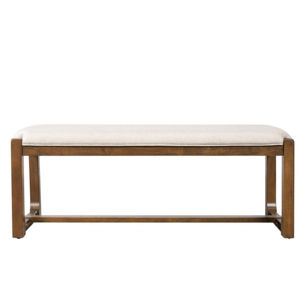 English Elm N717p468469d Extendable Solid Wood 6 Piece Dining Set with Bench for Family Gatherings N717P468469D