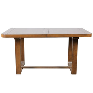 English Elm N717p468469d Extendable Solid Wood 6 Piece Dining Set with Bench for Family Gatherings N717P468469D