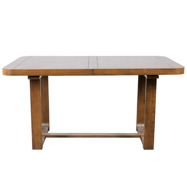 English Elm N717p468469d Extendable Solid Wood 6 Piece Dining Set with Bench for Family Gatherings N717P468469D