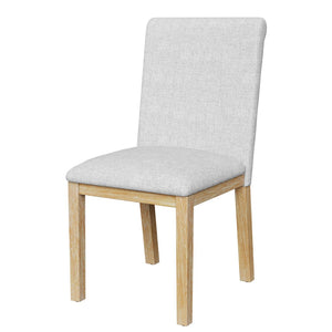English Elm Topmax Farmhouse Trestle Extendable Dining Set with Upholstered Chairs Bench Rubberwood Natural+Light Gray N717S000048A