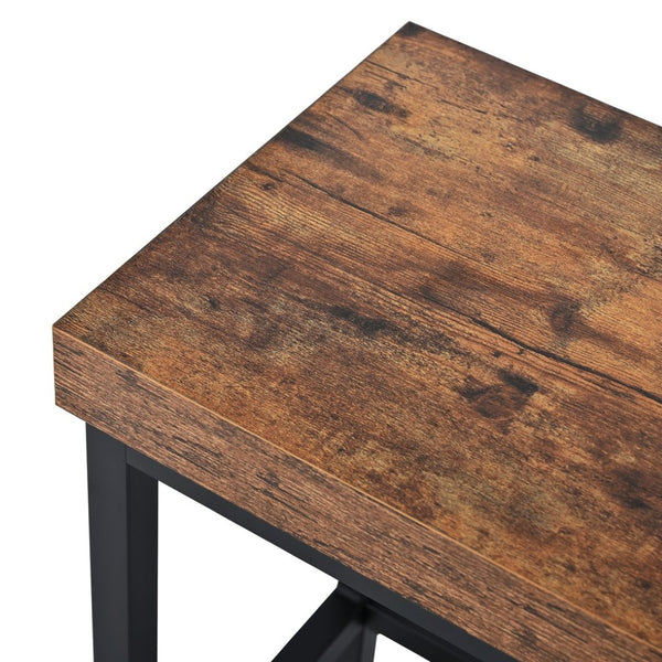English Elm [product Topmax Farmhouse Island Table with Drop Leaf Power Outlet Drawers and 2 Stools White N717S000234K