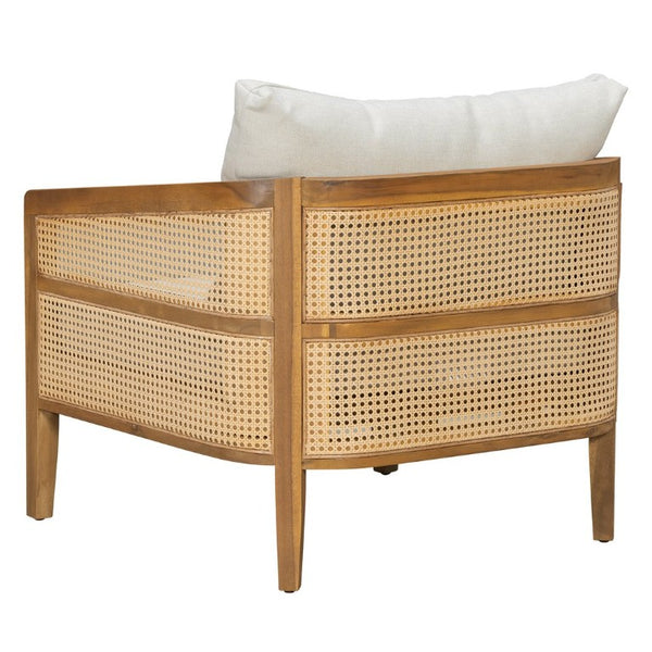 English Elm Topmax 5 Piece Acacia Hardwood Modular Outdoor Sofa Set with PE Rattan Panels N717S265001N