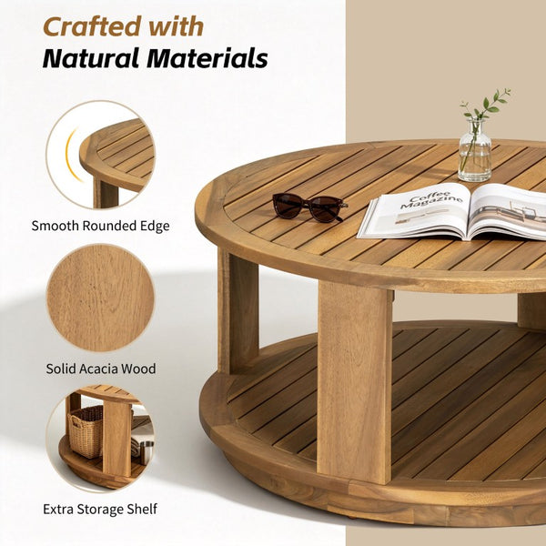 English Elm Topmax 5 Piece Acacia Hardwood Modular Outdoor Sofa Set with PE Rattan Panels N717S265001N