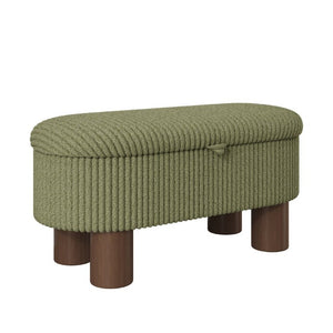 English Elm Modern Corduroy Upholstered Lift Top Storage Bench with Hidden Compartment for Bedroom N719P305624F