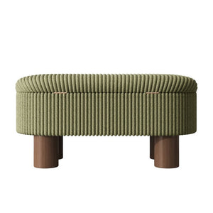 English Elm Modern Corduroy Upholstered Lift Top Storage Bench with Hidden Compartment for Bedroom N719P305624F