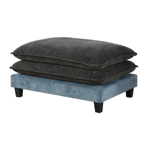English Elm 111" Chenille Sectional Sofa with Pocket Spring Support Dual Ottomans and Hidden Storage N719S002410Z