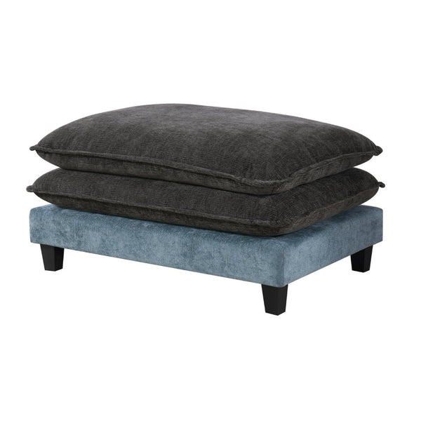 English Elm 111" Chenille Sectional Sofa with Pocket Spring Support Dual Ottomans and Hidden Storage N719S002410Z