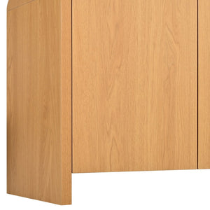 English Elm Farmhouse Wood Grain Media Console with Push Open Cabinets Fits Tvs up to 70 Inches Natural N721P473140D