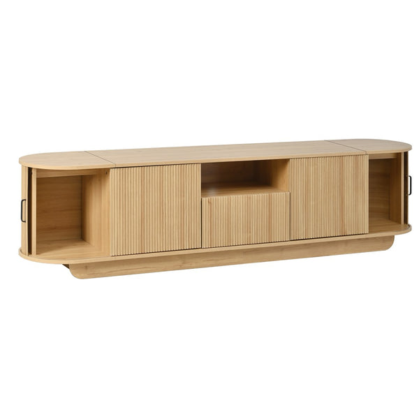 English Elm U-can Wood Grain Tv Stand Fits 70 Inch Televisions with Sliding Hidden Storage Drawers N724P420626W