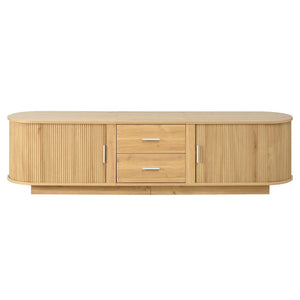 English Elm U-can Wood Grain Tv Stand Fits 70 Inch Televisions with Sliding Hidden Storage Drawers Acacia Wood N724P420639W