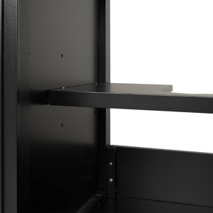 English Elm 20 Inch Matte Black Bathroom Vanity with Ceramic Sink Soft Close Cabinet Storage N725P218017B