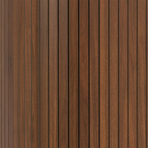 English Elm 28" Fluted Tambour Door Bar Cabinet with Wine Rack Glass Holders and Adjustable Shelving Walnut N728P458234Z