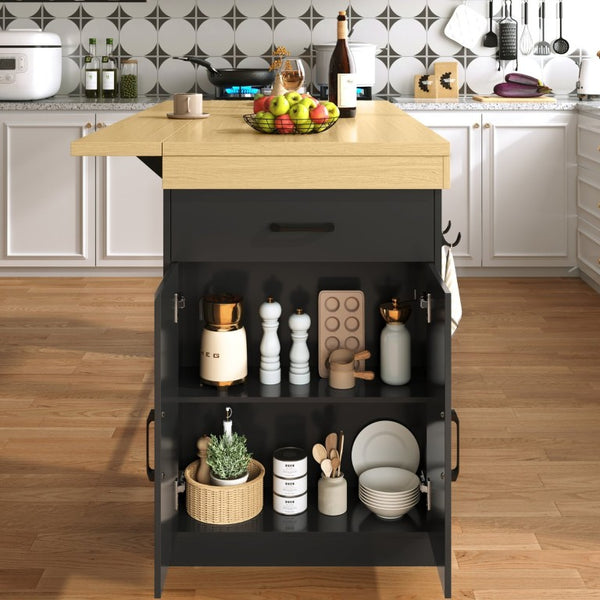 English Elm Bar Cabinet Tall Floor to Ceiling Unit with Wine Rack Glass Holders Open Shelving Bar Table with Drop Leaf N728P511481B
