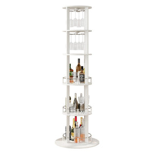 English Elm Bar Cabinet with Fridge Compartment Power Outlet Two Tone Mid Century Modern Storage White 22.1 L x 22.1 W x 73.2 H N728P513727W