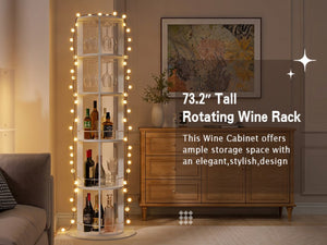 English Elm Bar Cabinet with Fridge Compartment Power Outlet Two Tone Mid Century Modern Storage White 22.1 L x 22.1 W x 73.2 H N728P513727W