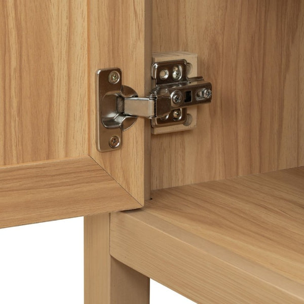 English Elm 30 Inch Acacia Wood Bathroom Vanity with Ceramic Sink Soft Close Drawers Modern Style N729P338555N