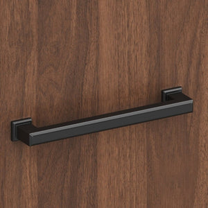 English Elm 55 Inch Farmhouse Executive Desk with Built-In Charging Station Five Drawers and Barn Cabinet Walnut N733P458434D