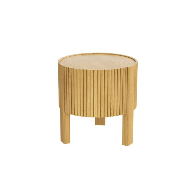 English Elm Living Room Nesting Table Set Solid Rubber Wood Soft Close Storage Natural Finish N735P369883N
