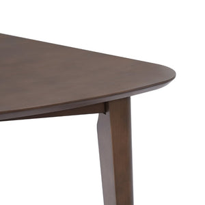 English Elm Triangular Corner Side Table with Rubberwood Legs and MDF Top for Modern Living Rooms Brown N752P367429D
