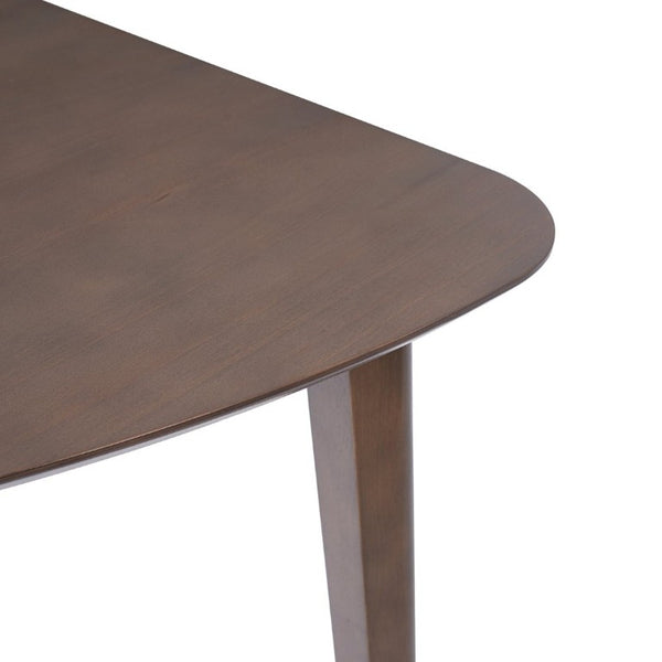 English Elm Triangular Corner Side Table with Rubberwood Legs and MDF Top for Modern Living Rooms Brown N752P367429D