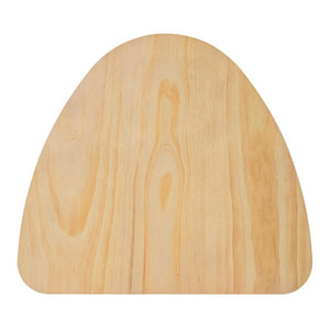 English Elm Triangular Corner Side Table with Rubberwood Legs and MDF Top for Modern Living Rooms Natural N752P367429N