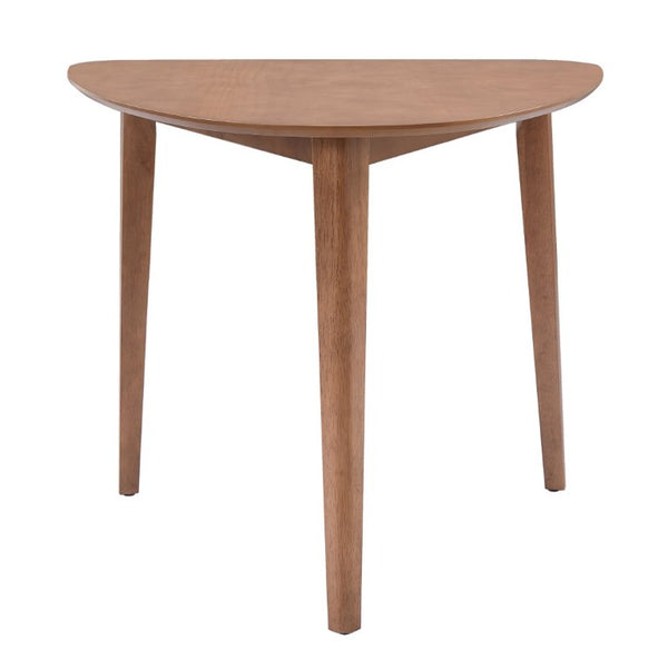 English Elm Triangular Corner Side Table with Rubberwood Legs and MDF Top for Modern Living Rooms Light Brown N752P367429P