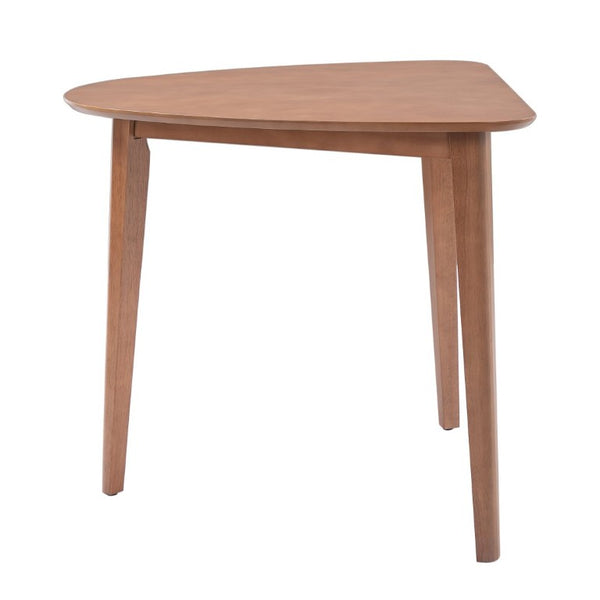 English Elm Triangular Corner Side Table with Rubberwood Legs and MDF Top for Modern Living Rooms Light Brown N752P367429P