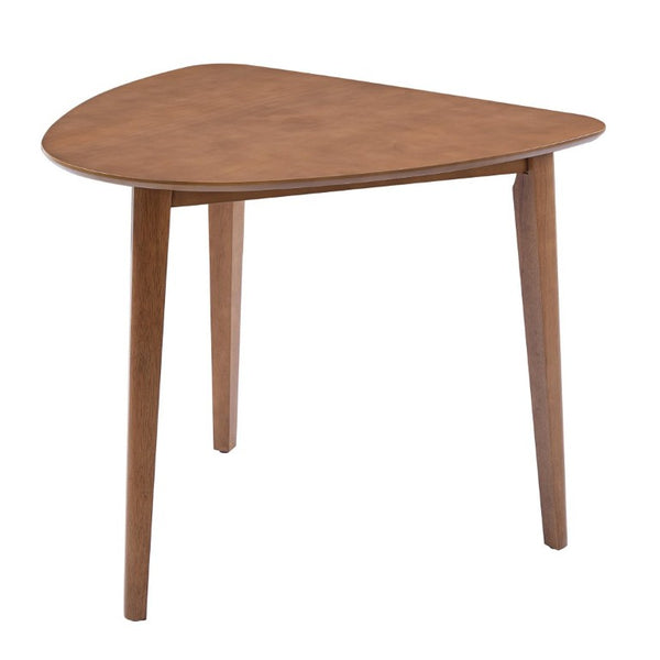 English Elm Triangular Corner Side Table with Rubberwood Legs and MDF Top for Modern Living Rooms Light Brown N752P367429P