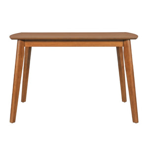 English Elm Mid Century Rectangular Dining Table Solid Rubberwood Legs Seats Four Modern Kitchen N752P469078D