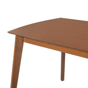 English Elm Mid Century Rectangular Dining Table Solid Rubberwood Legs Seats Four Modern Kitchen N752P469078D