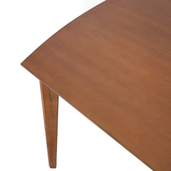 English Elm Mid Century Rectangular Dining Table Solid Rubberwood Legs Seats Four Modern Kitchen N752P469078D