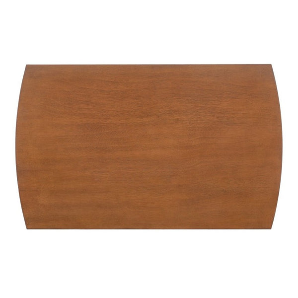 English Elm Mid Century Rectangular Dining Table Solid Rubberwood Legs Seats Four Modern Kitchen N752P469078D