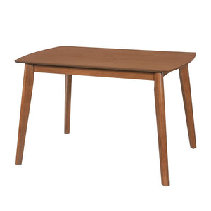 English Elm Mid Century Rectangular Dining Table Solid Rubberwood Legs Seats Four Modern Kitchen N752P469078D