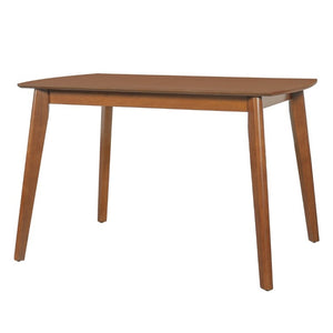 English Elm Mid Century Rectangular Dining Table Solid Rubberwood Legs Seats Four Modern Kitchen N752P469078D