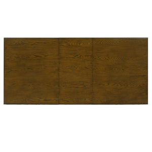 English Elm 59-77 Extendable Dining Table Oak Veneer Top Rubberwood Legs Seats Six Modern Farmhouse Beige+Brown N752P472075D