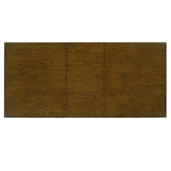 English Elm 59-77 Extendable Dining Table Oak Veneer Top Rubberwood Legs Seats Six Modern Farmhouse Beige+Brown N752P472075D