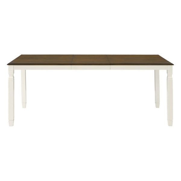 English Elm 59-77 Extendable Dining Table Oak Veneer Top Rubberwood Legs Seats Six Modern Farmhouse Beige+Brown N752P472075D