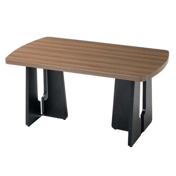 English Elm 6-Piece Modern Dining Set with Walnut Tabletop Geometric Legs Upholstered Chairs Bench Beige N752S000011N