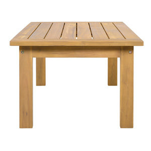 English Elm Outdoor Solid Acacia Wood 2 Piece Patio Chat Set with Thick Foam Cushions N757P388746N