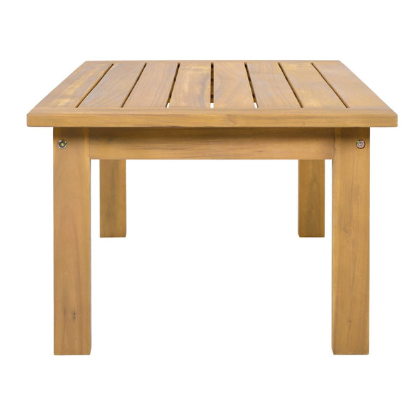 English Elm Outdoor Solid Acacia Wood 2 Piece Patio Chat Set with Thick Foam Cushions N757P388746N