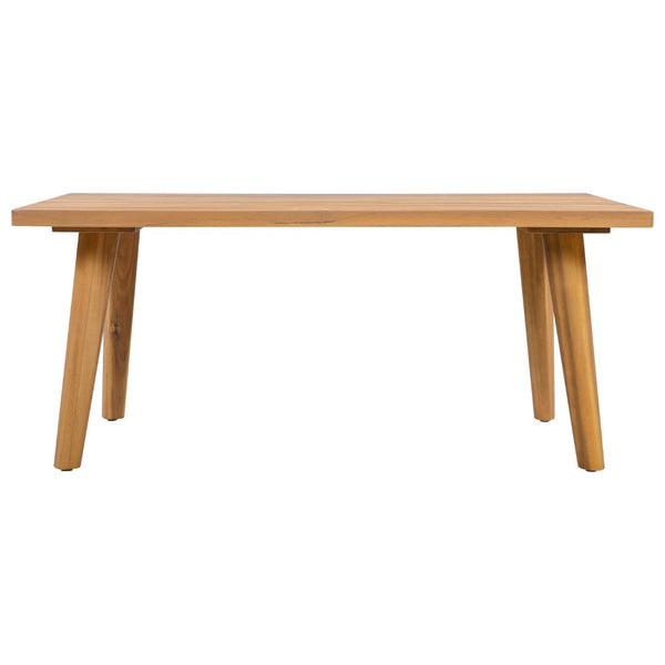 English Elm Outdoor Acacia Wood Patio Bistro Set with Cushioned Chairs and Coffee Table N757P395518I