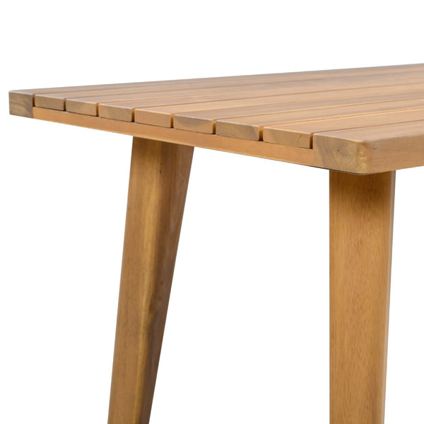 English Elm Outdoor Acacia Wood Patio Bistro Set with Cushioned Chairs and Coffee Table N757P395518I
